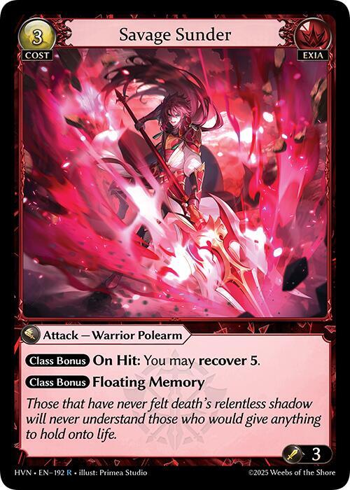 Savage Sunder 192 (Abyssal Heaven)  - Foil | Good Games Adelaide SA