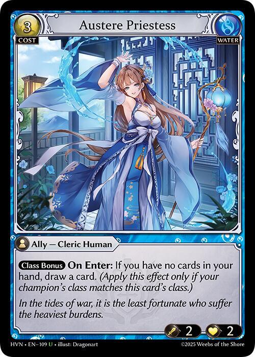 Austere Priestess 109 (Abyssal Heaven)  - Foil | Good Games Adelaide SA