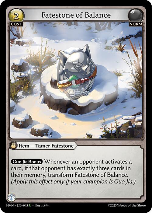Fatestone of Balance Woodland Shoats 045 (Abyssal Heaven)  - Foil | Good Games Adelaide SA