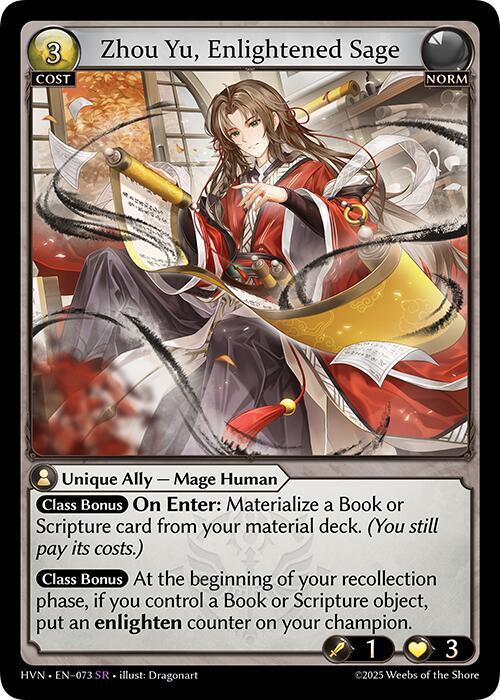 Zhou Yu Enlightened Sage 073 (Abyssal Heaven)  - Foil | Good Games Adelaide SA