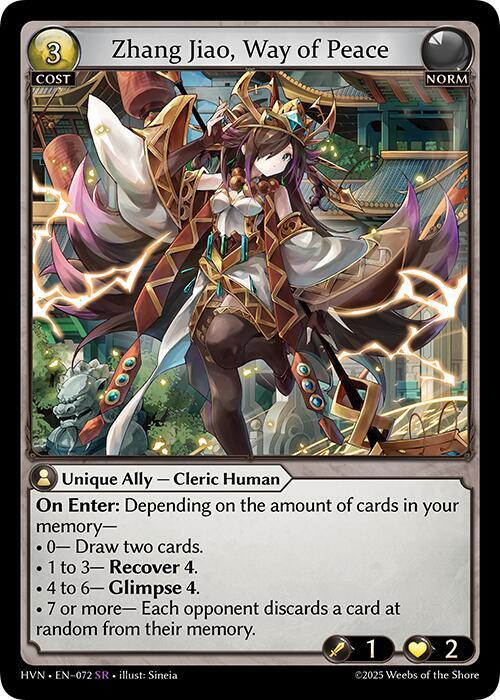 Zhang Jiao Way of Peace 072 (Abyssal Heaven)  - Foil | Good Games Adelaide SA