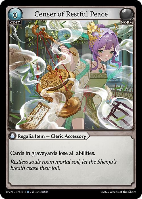 Censer of Restful Peace 012 (Abyssal Heaven)  - Foil | Good Games Adelaide SA