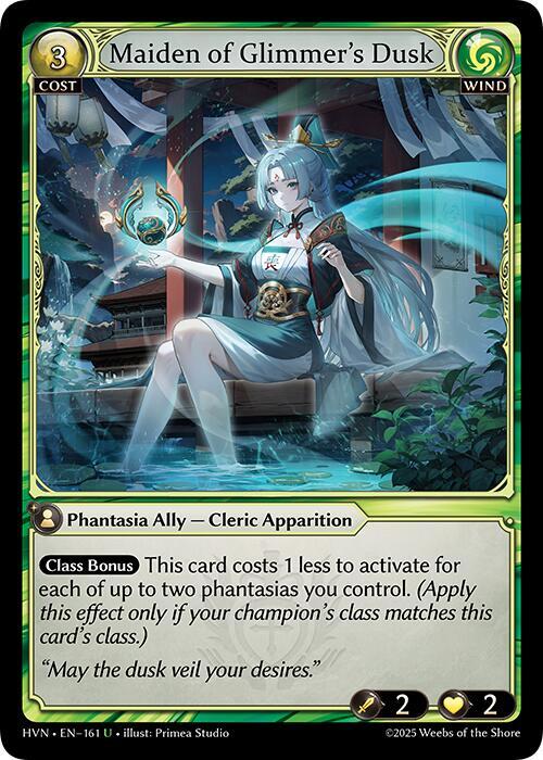 Maiden of Glimmers Dusk 161 (Abyssal Heaven)  - Foil | Good Games Adelaide SA