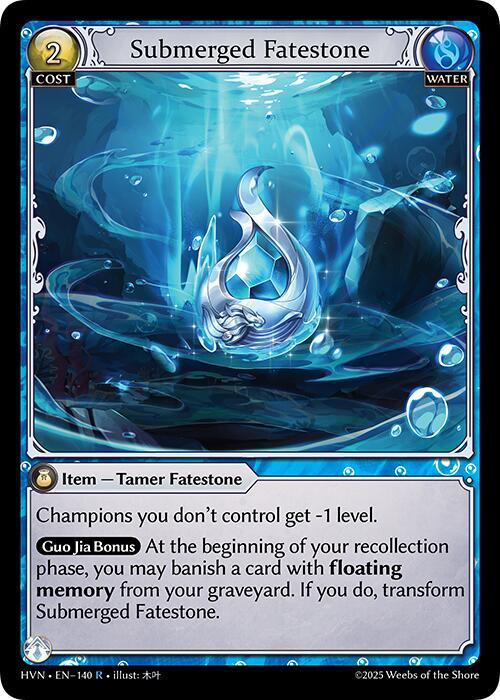 Submerged Fatestone Commanding Sea Titan 140 (Abyssal Heaven)  - Foil | Good Games Adelaide SA