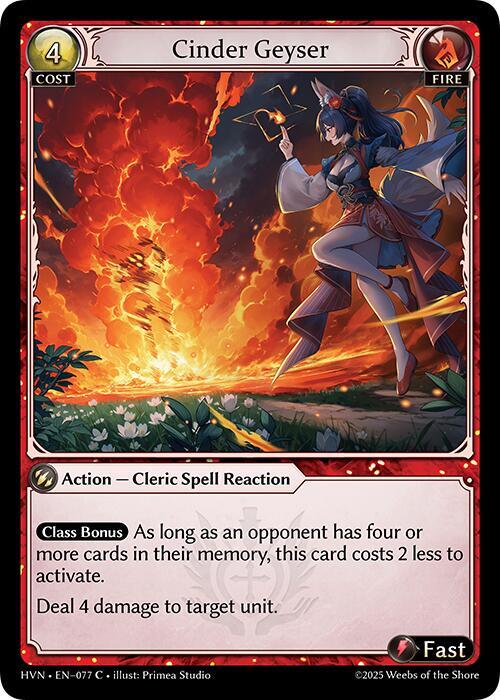 Cinder Geyser 077 (Abyssal Heaven)  - Foil | Good Games Adelaide SA