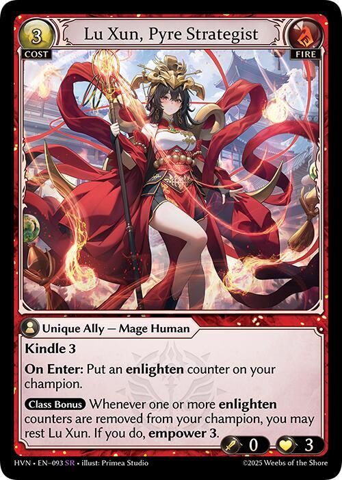 Lu Xun Pyre Strategist 093 (Abyssal Heaven)  | Good Games Adelaide SA