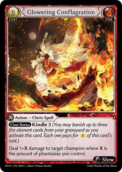 Glowering Conflagration 090 (Abyssal Heaven)  - Foil | Good Games Adelaide SA