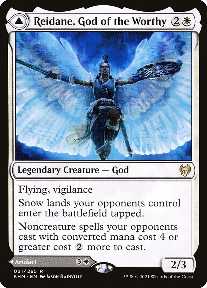 Reidane, God of the Worthy // Valkmira, Protector's Shield 21 (Kaldheim)  | Good Games Adelaide SA