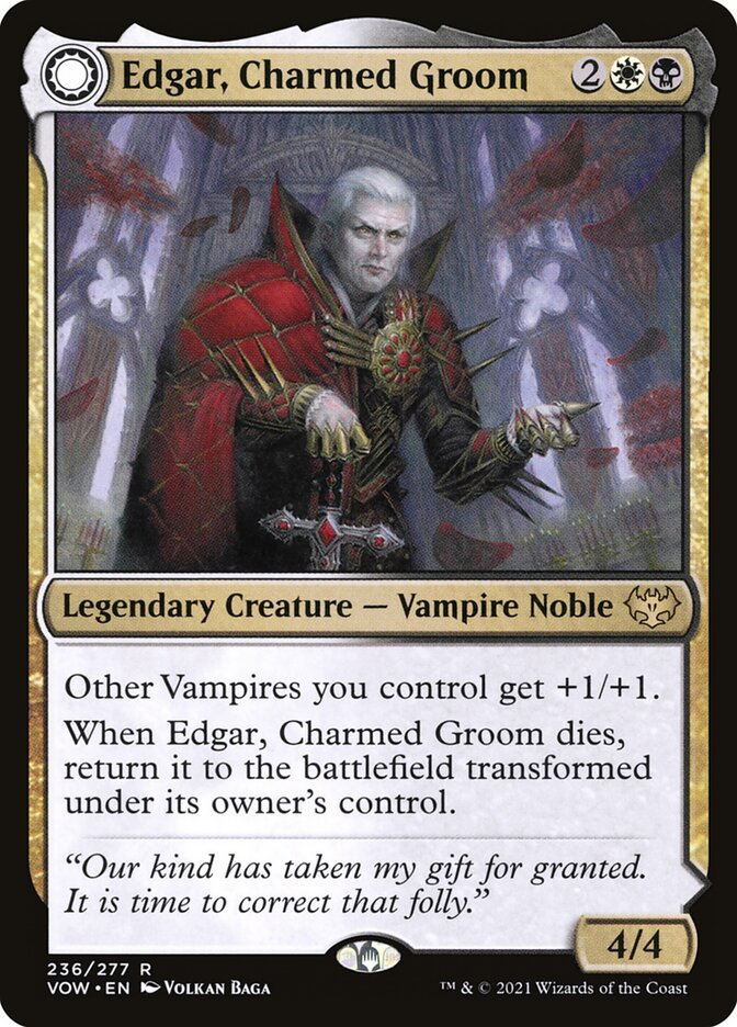 Edgar, Charmed Groom // Edgar Markov's Coffin 236 (Innistrad: Crimson Vow)  - Foil | Good Games Adelaide SA