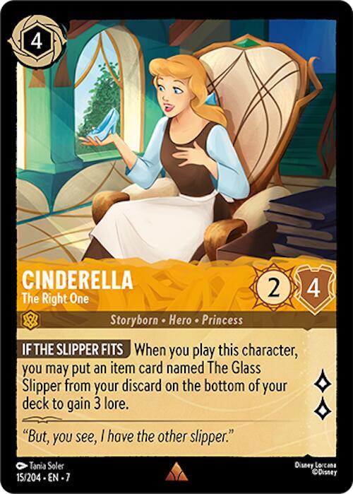 Cinderella The Right One 15/204 (Archazia's Island)  - Cold Foil | Good Games Adelaide SA