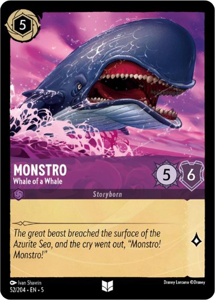 Monstro Whale of a Whale 52/204 (Shimmering Skies)  - Cold Foil | Good Games Adelaide SA