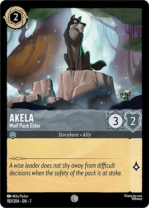 Akela Wolf Pack Elder 182/204 (Archazia's Island)  - Cold Foil | Good Games Adelaide SA