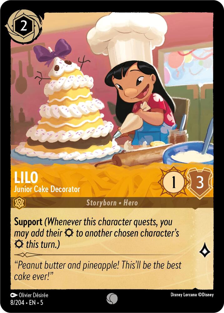 Lilo Junior Cake Decorator 8/204 (Shimmering Skies)  - Cold Foil | Good Games Adelaide SA