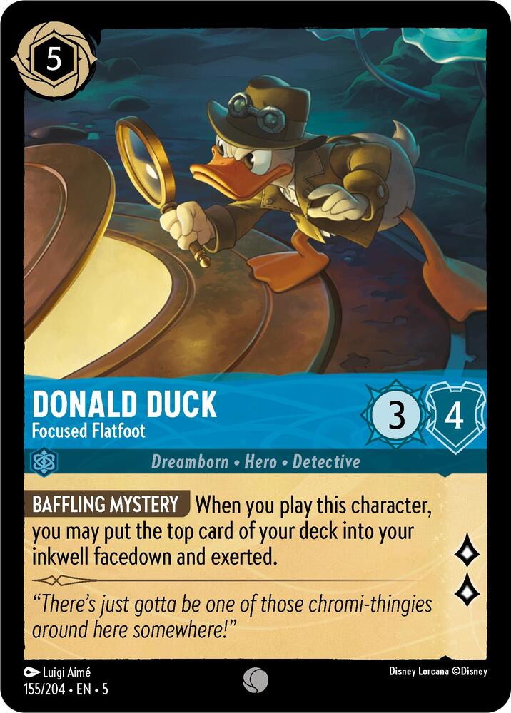 Donald Duck Focused Flatfoot 155/204 (Shimmering Skies)  | Good Games Adelaide SA