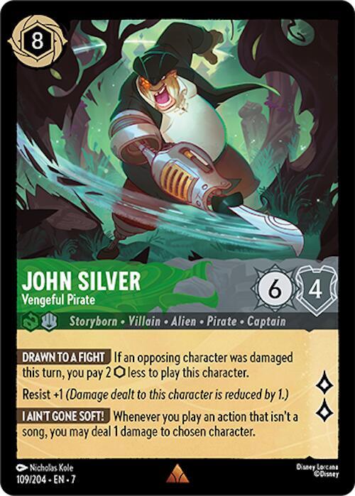 John Silver Vengeful Pirate 109/204 (Archazia's Island)  | Good Games Adelaide SA