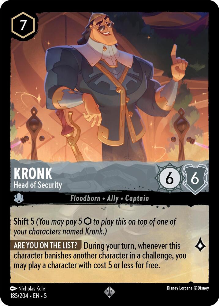 Kronk Head of Security 185/204 (Shimmering Skies)  | Good Games Adelaide SA