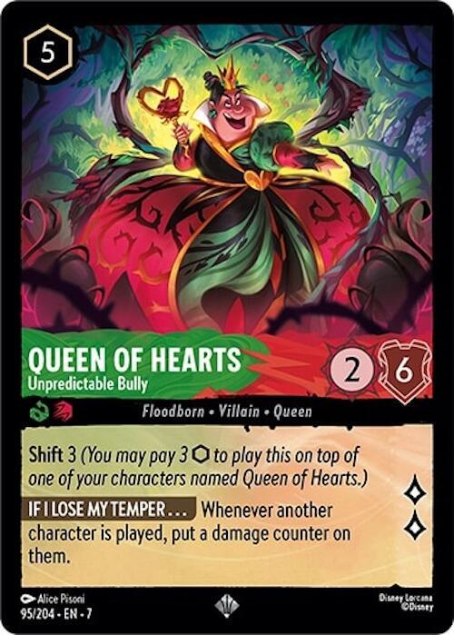 Queen of Hearts Unpredictable Bully 95/204 (Archazia's Island)  - Cold Foil | Good Games Adelaide SA