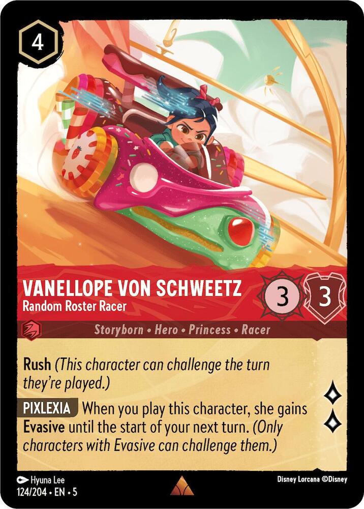 Vanellope von Schweetz Random Roster Racer 124/204 (Shimmering Skies)  | Good Games Adelaide SA