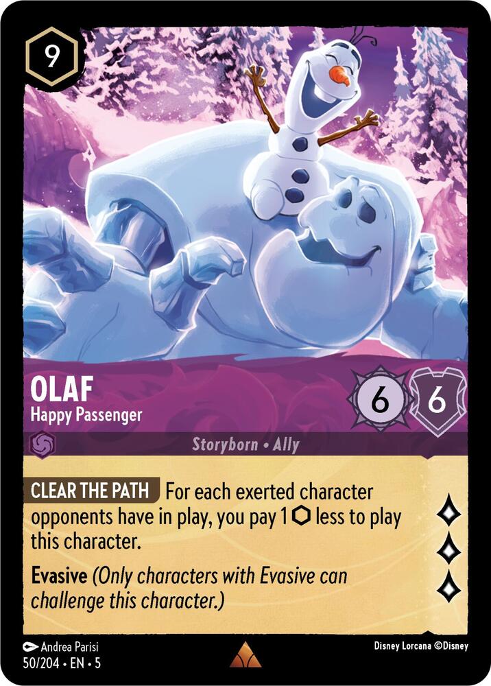 Olaf Happy Passenger 50/204 (Shimmering Skies)  | Good Games Adelaide SA