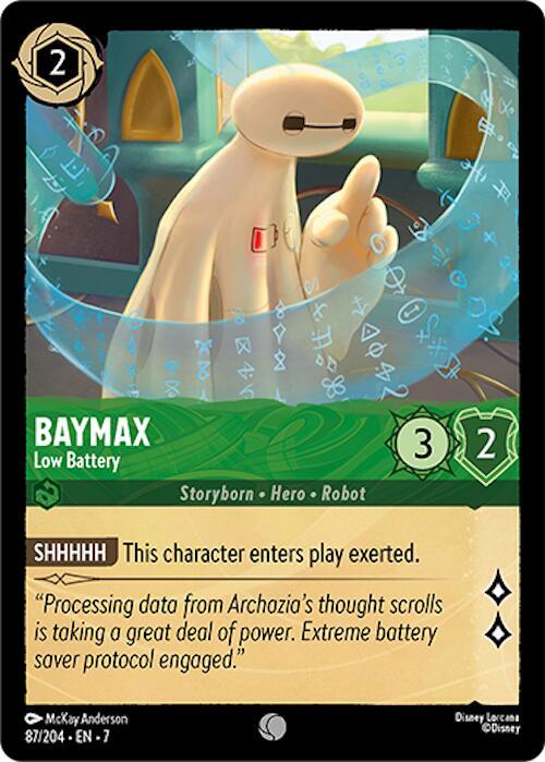 Baymax Low Battery 87/204 (Archazia's Island)  - Cold Foil | Good Games Adelaide SA