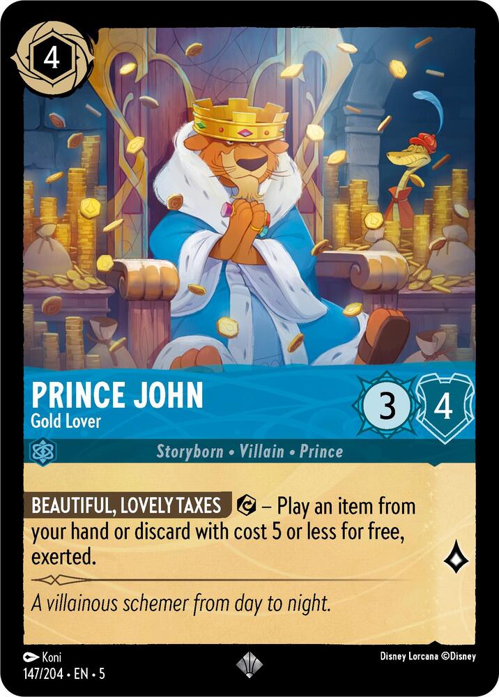 Prince John Gold Lover 147/204 (Shimmering Skies)  | Good Games Adelaide SA