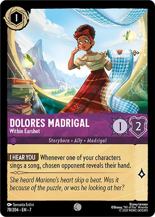 Dolores Madrigal Within Earshot 78/204 (Archazia's Island)  - Cold Foil | Good Games Adelaide SA