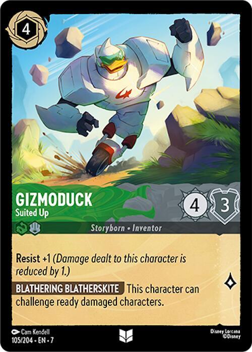 Gizmoduck Suited Up 105/204 (Archazia's Island)  | Good Games Adelaide SA