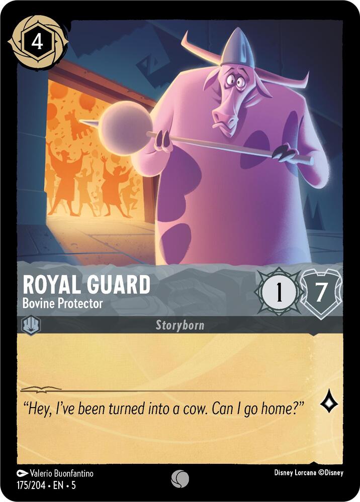 Royal Guard Bovine Protector 175/204 (Shimmering Skies)  - Cold Foil | Good Games Adelaide SA