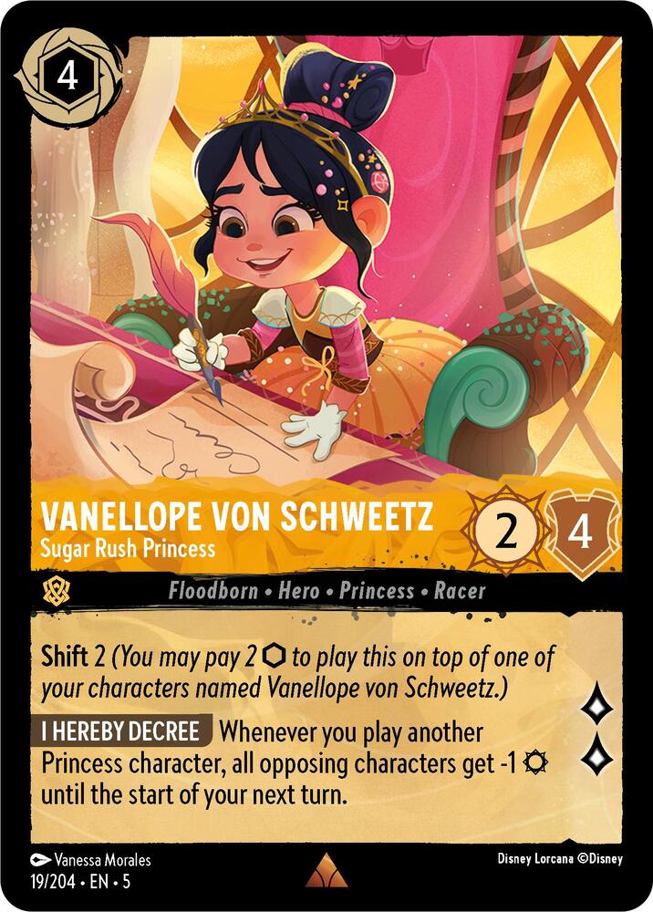 Vanellope von Schweetz Sugar Rush Princess 19/204 (Shimmering Skies)  - Cold Foil | Good Games Adelaide SA