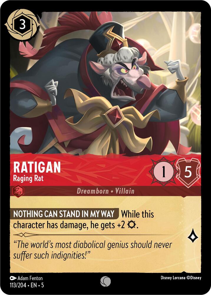 Ratigan Raging Rat 113/204 (Shimmering Skies)  | Good Games Adelaide SA