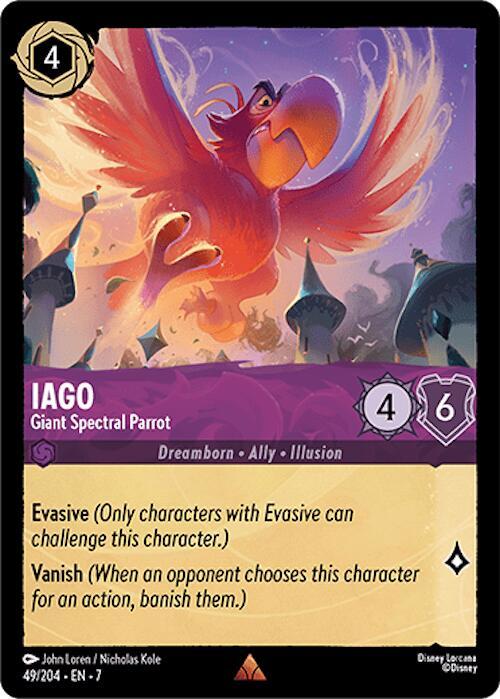 Iago Giant Spectral Parrot 49/204 (Archazia's Island)  - Cold Foil | Good Games Adelaide SA
