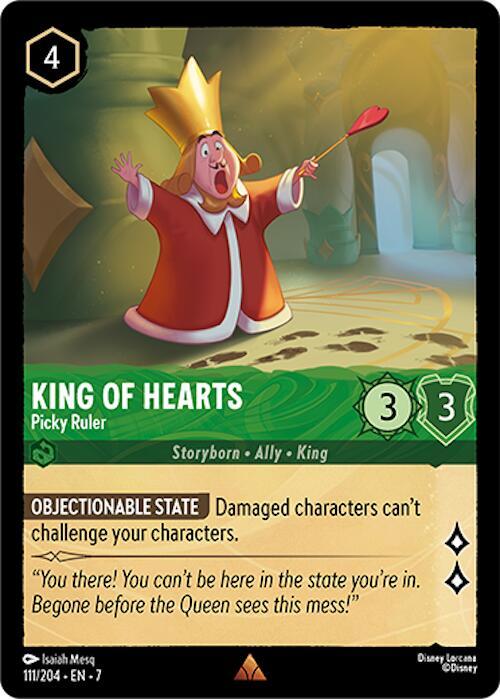 King of Hearts, Picky Ruler 111/204 (Archazia's Island)  - Cold Foil | Good Games Adelaide SA