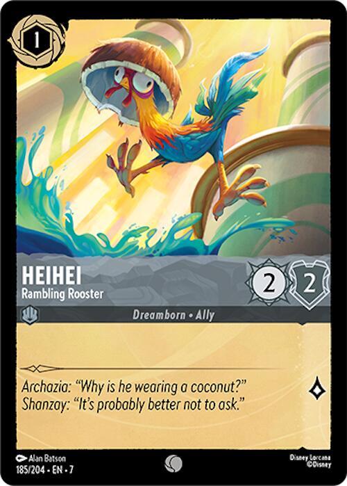 Heihei Rambling Rooster 185/204 (Archazia's Island)  | Good Games Adelaide SA