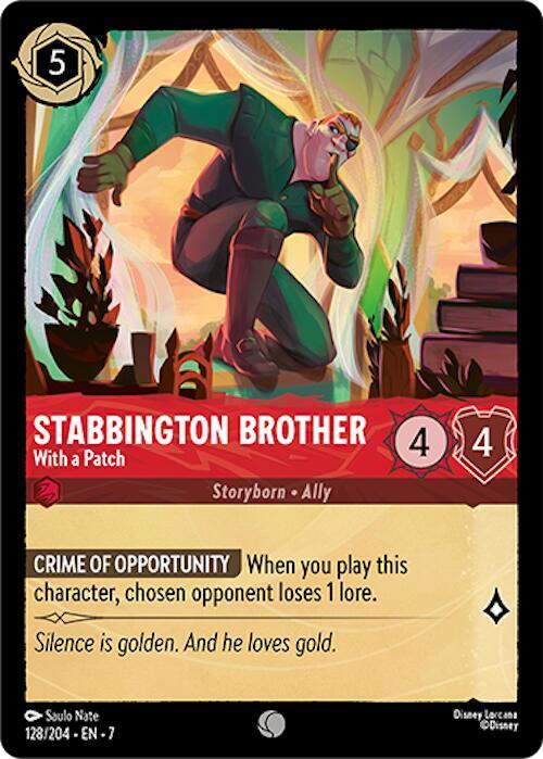 Stabbington Brother With a Patch 128/204 (Archazia's Island)  - Cold Foil | Good Games Adelaide SA