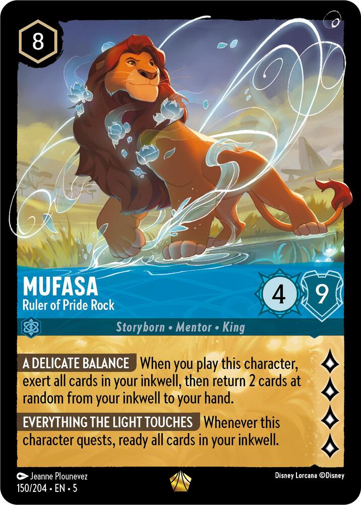 Mufasa Ruler of Pride Rock 150/204 (Shimmering Skies)  - Cold Foil | Good Games Adelaide SA