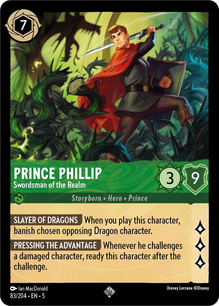 Prince Phillip Swordsman of the Realm 83/204 (Shimmering Skies)  | Good Games Adelaide SA
