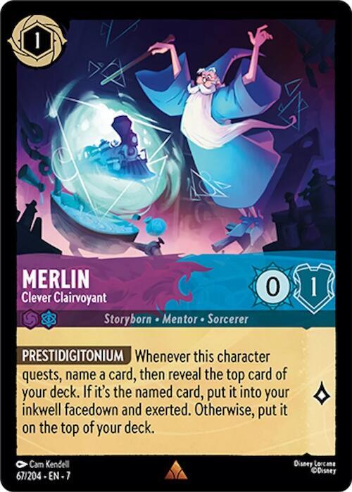 Merlin Clever Clairvoyant 67/204 (Archazia's Island)  - Cold Foil | Good Games Adelaide SA