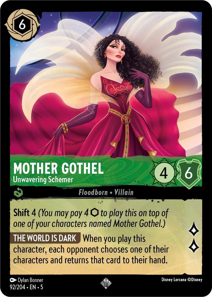 Mother Gothel Unwavering Schemer 92/204 (Shimmering Skies)  | Good Games Adelaide SA