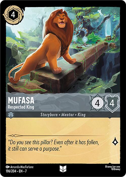 Mufasa Respected King 196/204 (Archazia's Island)  | Good Games Adelaide SA