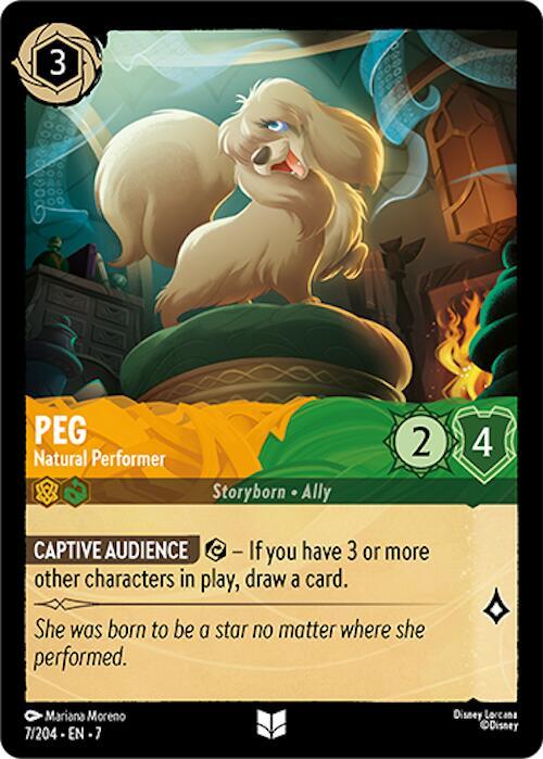 Peg Natural Performer 7/204 (Archazia's Island)  - Cold Foil | Good Games Adelaide SA