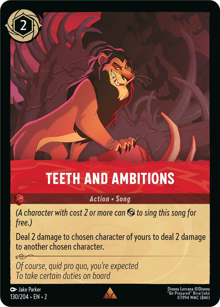 Teeth and Ambitions 130/204 (Rise of the Floodborn)  - Cold Foil | Good Games Adelaide SA