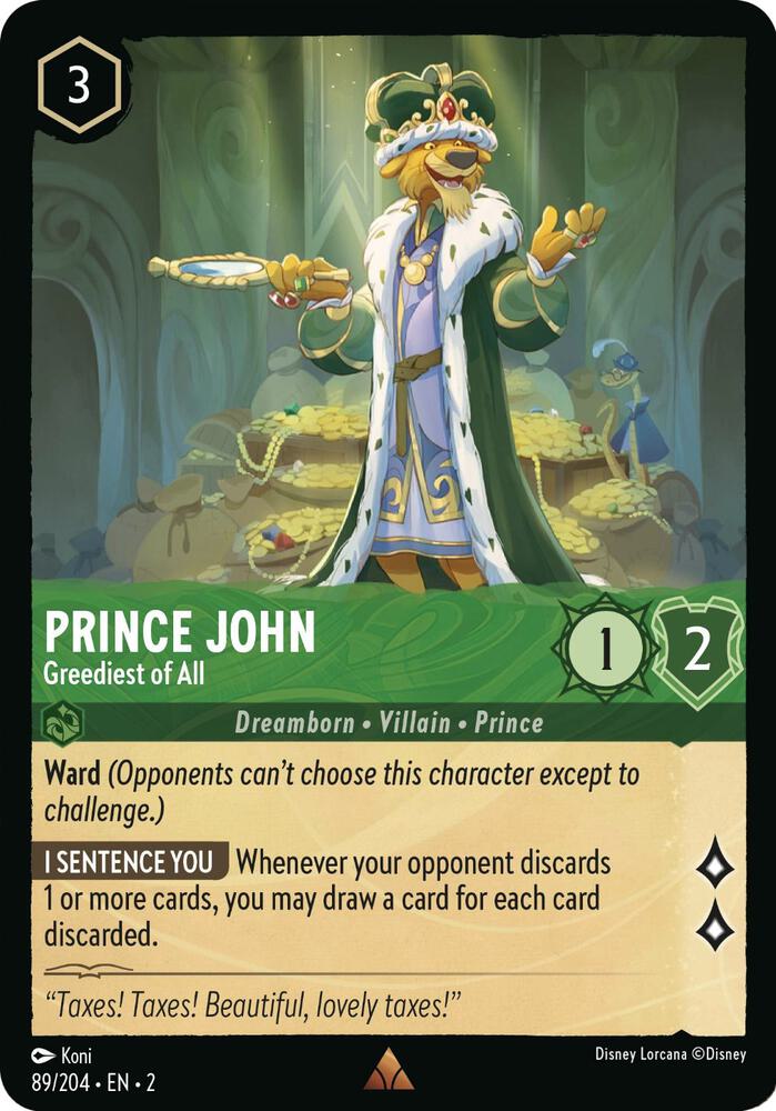 Prince John Greediest of All 89/204 (Rise of the Floodborn)  | Good Games Adelaide SA