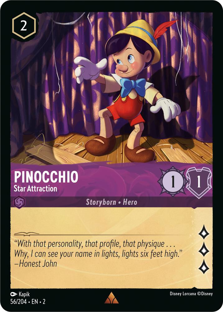 Pinocchio Star Attraction 56/204 (Rise of the Floodborn)  | Good Games Adelaide SA