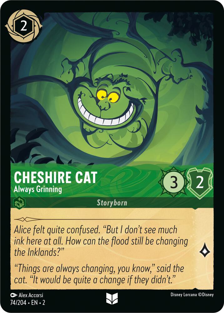 Cheshire Cat Always Grinning 74/204 (Rise of the Floodborn)  - Cold Foil | Good Games Adelaide SA