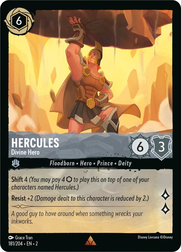 Hercules Divine Hero 181/204 (Rise of the Floodborn)  | Good Games Adelaide SA