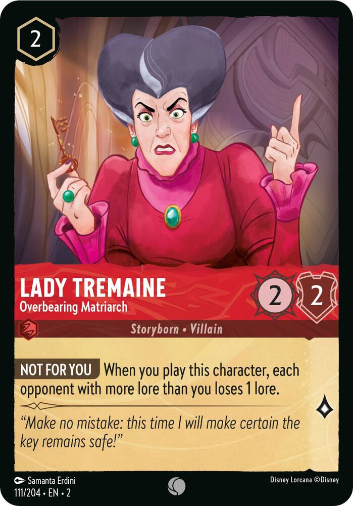 Lady Tremaine Overbearing Matriarch 111/204 (Rise of the Floodborn)  - Cold Foil | Good Games Adelaide SA