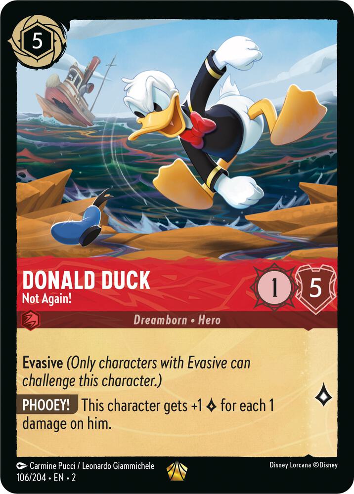Donald Duck Not Again 106/204 (Rise of the Floodborn)  | Good Games Adelaide SA