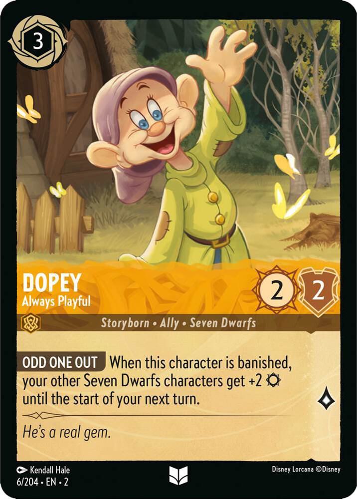 Dopey Always Playful 6/204 (Rise of the Floodborn)  - Cold Foil | Good Games Adelaide SA