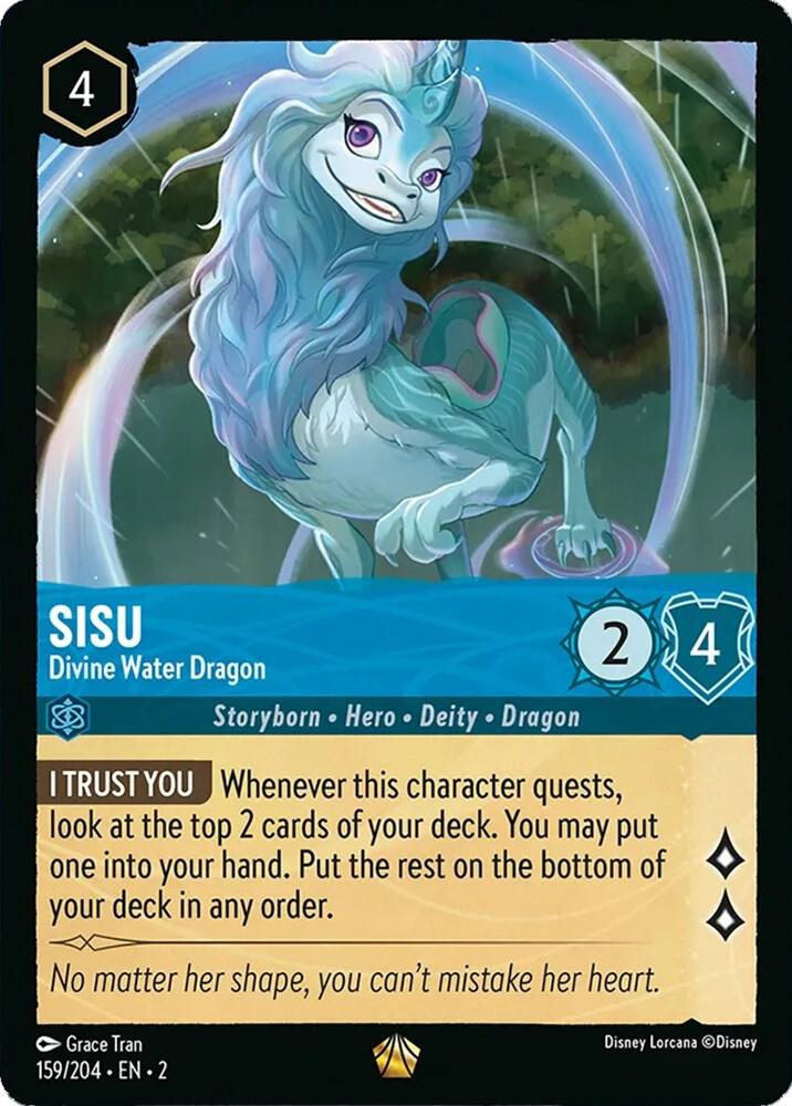 Sisu Divine Water Dragon 159/204 (Rise of the Floodborn)  | Good Games Adelaide SA