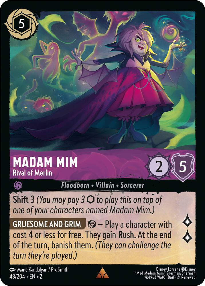 Madam Mim Rival of Merlin 48/204 (Rise of the Floodborn)  | Good Games Adelaide SA